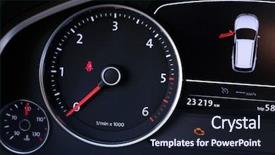  Presentation with illuminated - Theme enhanced with rpm - modern car illuminated dashboard background and a wine colored foreground