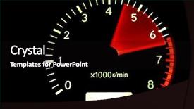  Presentation with zone - Theme enhanced with rpm - tachometer reaching the red zone background and a black colored foreground