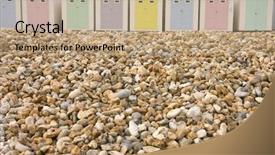  Presentation with beach - PPT layouts enhanced with rsgis - interesting juxtaposition of beach huts background and a coral colored foreground