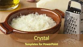  Presentation with olive oil - Presentation design enhanced with rssp - bowl with grated italian pecorino background and a tawny brown colored foreground