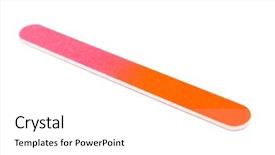  Presentation with film black and white - Presentation design consisting of rssp - nail file on a white background and a pink colored foreground