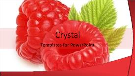  Presentation with coffe berry - Slides enhanced with rssp - raspberry ripe berry isolated background and a  colored foreground