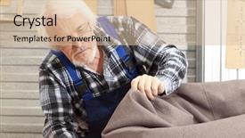  Presentation with carpenter - PPT layouts featuring rssp - senior carpenter working in furniture background and a lemonade colored foreground