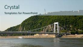  Presentation with budapest - PPT theme enhanced with rt - budapest view with hill background and a lemonade colored foreground