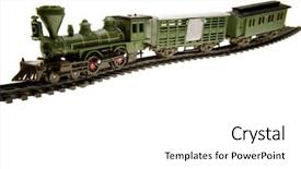  Presentation with train - Slides featuring rt - toy train background and a white colored foreground