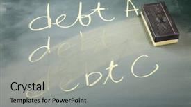  Presentation with chalk - Presentation design consisting of rubbed out by an eraser background and a light gray colored foreground