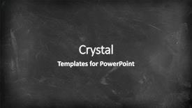  Presentation with chalk - Audience pleasing slides consisting of rubbed out on blackboard background backdrop and a dark gray colored foreground