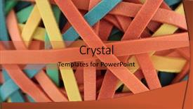  Presentation with rubber - Cool new slides with detail loop pile - rubber bands colorful macro backdrop and a red colored foreground
