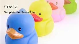  Presentation with rubber - Beautiful theme featuring rubber ducks backdrop and a yellow colored foreground
