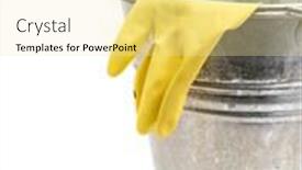  Presentation with rubber - Cool new presentation theme with rubber-glove-hanging-out backdrop and a blonde colored foreground