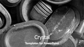  Presentation with black - Slides with rubber parts - black and white background background and a  colored foreground