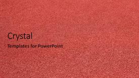  Presentation with track field - Beautiful slide set featuring rubber running track background backdrop and a red colored foreground
