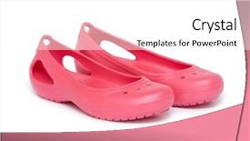  Presentation with rubber - Amazing presentation theme having rubber sandals isolated on the white background backdrop and a white colored foreground