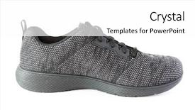  Presentation with sport - Beautiful PPT theme featuring rubber shoes - isolated unisex modern style sport backdrop and a white colored foreground