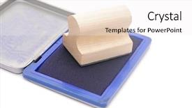  Presentation with legal - Audience pleasing presentation theme consisting of rubber stamp with stamp pad backdrop and a white colored foreground
