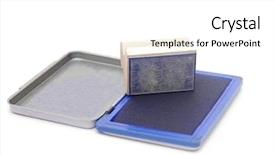  Presentation with legal - Presentation with rubber stamp with stamp pad background and a  colored foreground