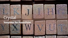  Presentation with stamps - Presentation theme with rubber stamps close up background and a violet colored foreground