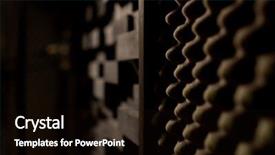  Presentation with recording studio - Slides having surface at sound recording studio background and a black colored foreground