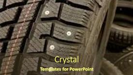  Presentation with tire - Theme with rubber-tire-from-car background and a tawny brown colored foreground