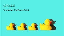  Presentation with mama - PPT theme featuring rubber-toy-of-yellow-color background and a cyan colored foreground