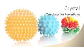  Presentation with pets - Slides consisting of rubber toys for pets isolated on white background and a white colored foreground