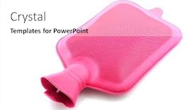  Presentation with rubber - Theme featuring water bag isolated over white background and a white colored foreground