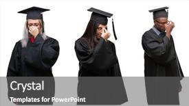  Presentation with collage of diversity people - Cool new slides with rubbing nose and eyes feel backdrop and a  colored foreground