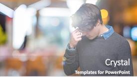  Presentation with elegant - PPT theme enhanced with rubbing nose and eyes feel background and a gray colored foreground