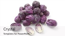  Presentation with brussels - Cool new presentation theme with rubix - purple brussels sprouts on white backdrop and a white colored foreground