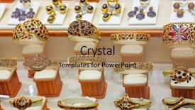  Presentation with luxury gold - Slide deck featuring ruby ring - luxury garnet gold jewelry shop background and a coral colored foreground