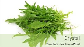  Presentation with background - Cool new theme with rucola-isolated-on-white-background backdrop and a yellow colored foreground