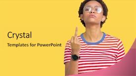  Presentation with african american collaboration - Colorful presentation theme enhanced with rudeness - beautiful young african american woman backdrop and a  colored foreground