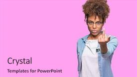  Presentation with african american collaboration - Beautiful presentation design featuring rudeness - beautiful young african american woman backdrop and a  colored foreground