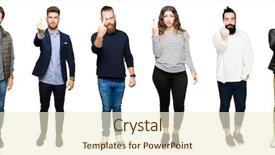  Presentation with isolated paw prints over white - Slide set with rudeness - collage of people over white background and a  colored foreground