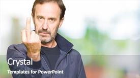  Presentation with right middle lobe - Beautiful presentation design featuring rudeness - middle age handsome man wearing backdrop and a  colored foreground