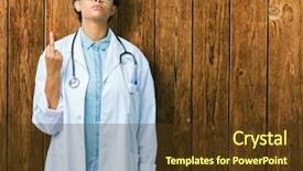  Presentation with african american and baby - Cool new slide set with rudeness - young african american doctor woman backdrop and a  colored foreground