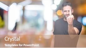  Presentation with special education young adult man - PPT layouts with rudeness - young handsome man over isolated background and a  colored foreground