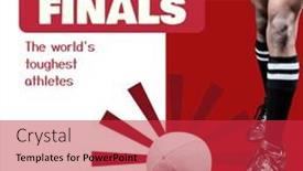  Presentation with african american - PPT layouts consisting of rugby-finals-text-in-white background and a red colored foreground