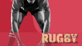  Presentation with ball sports - Theme featuring rugby-finals-text-in-yellow background and a red colored foreground