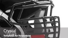  Presentation with rugby - Cool new presentation with rugby helmet on white background backdrop and a dark gray colored foreground