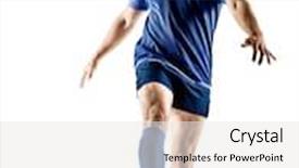  Presentation with rugby - Slides having rugby player man isolated background and a white colored foreground