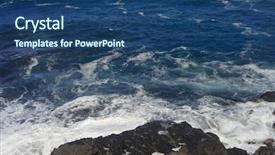  Presentation with art seascape nature sea - Cool new slides with rugged seascape in la gomera backdrop and a ocean colored foreground