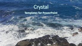  Presentation with art seascape nature sea - Theme enhanced with rugged seascape in la gomera background and a ocean colored foreground