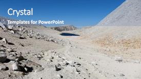  Presentation with trail - Presentation theme featuring rugged terrain - mountain trail background and a  colored foreground