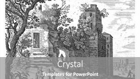  Presentation with woman child - Audience pleasing theme consisting of ruin-with-a-group backdrop and a gray colored foreground