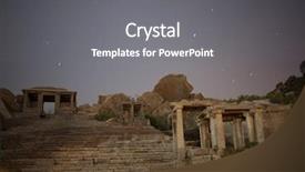  Presentation with night stars - Cool new presentation with ruins-at-night-opposite backdrop and a gray colored foreground