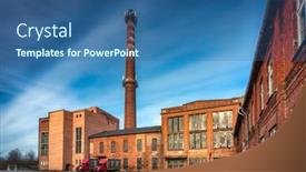  Presentation with ski - Audience pleasing presentation theme consisting of ruins-of-a-brick-sugar backdrop and a ocean colored foreground