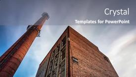  Presentation with sugar factory - Presentation featuring ruins-of-a-brick-sugar background and a gray colored foreground