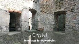  Presentation with castle wall - Slides enhanced with ruins-of-an-old-castle background and a  colored foreground
