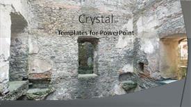  Presentation with castle wall - Slides having ruins-of-an-old-castle background and a light gray colored foreground